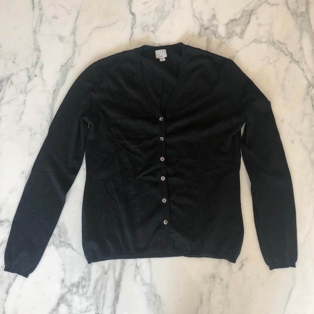 Black TSE cardigan sweater